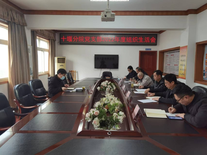 十堰分(fèn)院黨支部召(zhao)開2022年組織生(sheng)活會